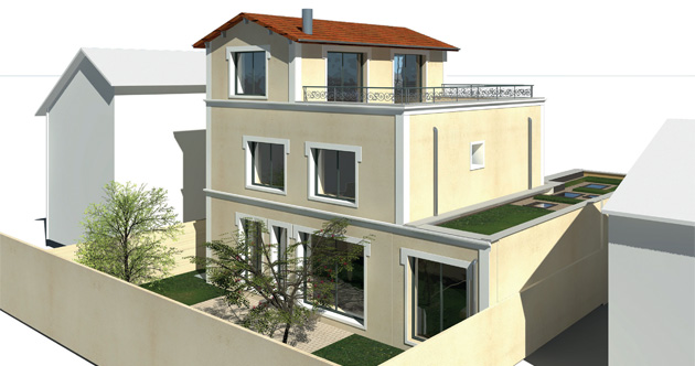 Villa Ledoux : histoire dune rhabilitation / extension bas carbone